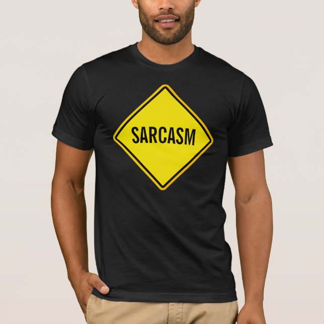 Camiseta sinal de sarcasmo (Frente)