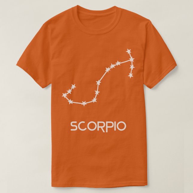 Camiseta Sinal de Scorpio Zodiac (Frente do Design)