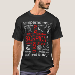 Camiseta Sinal de Scorpion Zodiac