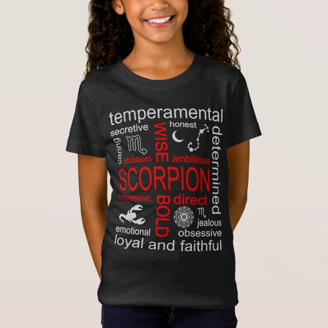 Camiseta Sinal de Scorpion Zodiac (Frente)