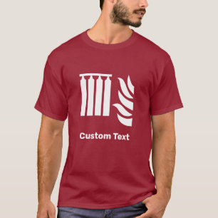 Camiseta Sinal de segurança da bateria de extinção de incên