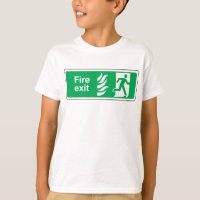 Sinal de segurança de saída de incêndio Evacuação