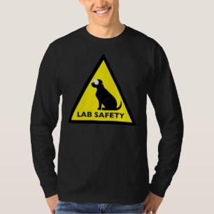 Camiseta Sinal de segurança do laboratório Black Labrator R