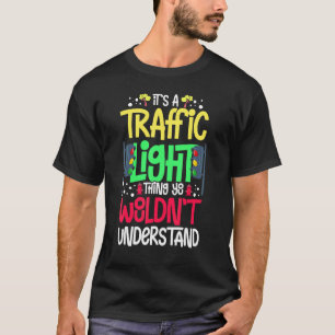 Camiseta Sinal de Semáforo Verde Amarelo Vermelho Pare Semá