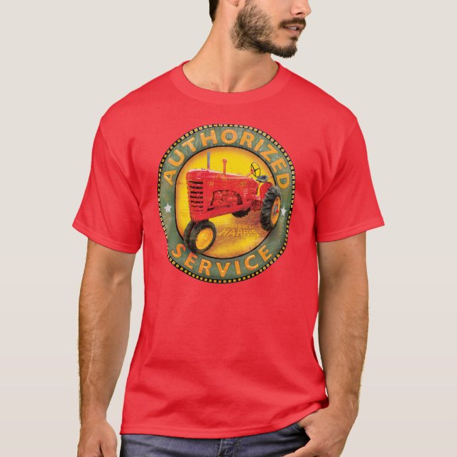 Camiseta Sinal de serviço Tratores de Massey Harris (Frente)