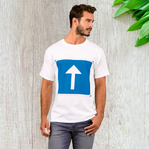 Camiseta Sinal de Seta para Cima Mens T-Shirt