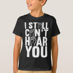 Camiseta Sinal de Sinal Americano Sensibilização Deficiente