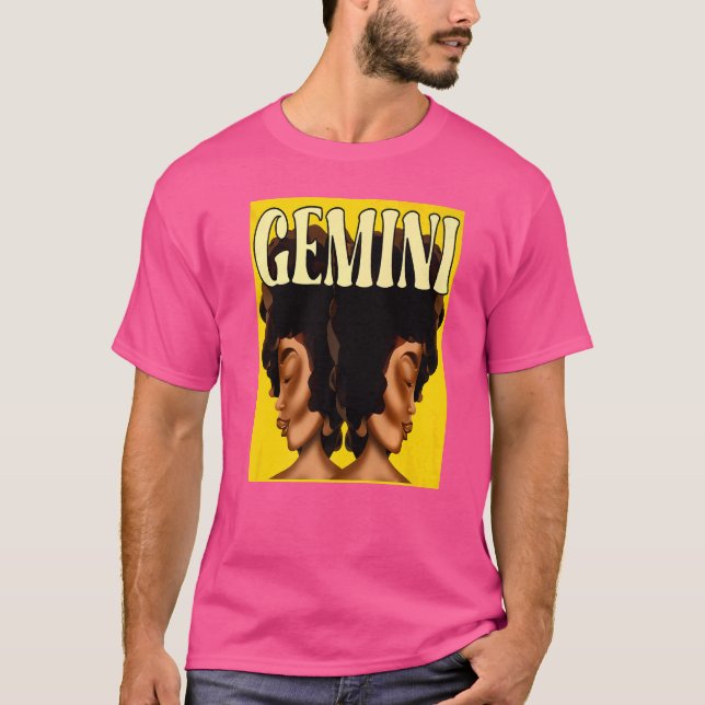 Camiseta Sinal de Sol Zodíaco Gemini Astrologia Horoscópio (Frente)