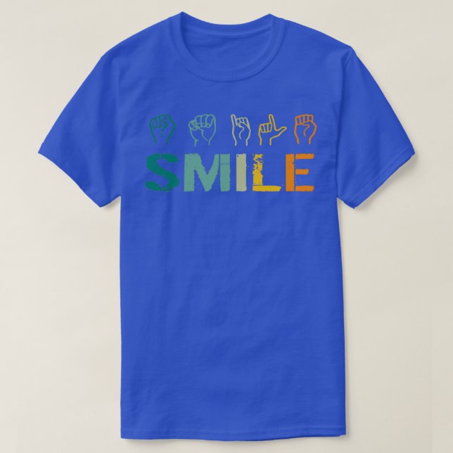Camiseta Sinal de Sorriso Professores Linguagem Melanin Int (Frente do Design)