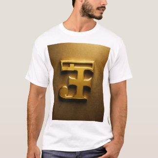 Camiseta Sinal de T-Shirt Dourado Encantado