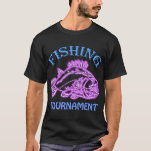 Camiseta Sinal de Torneio de Pesca e Crachá