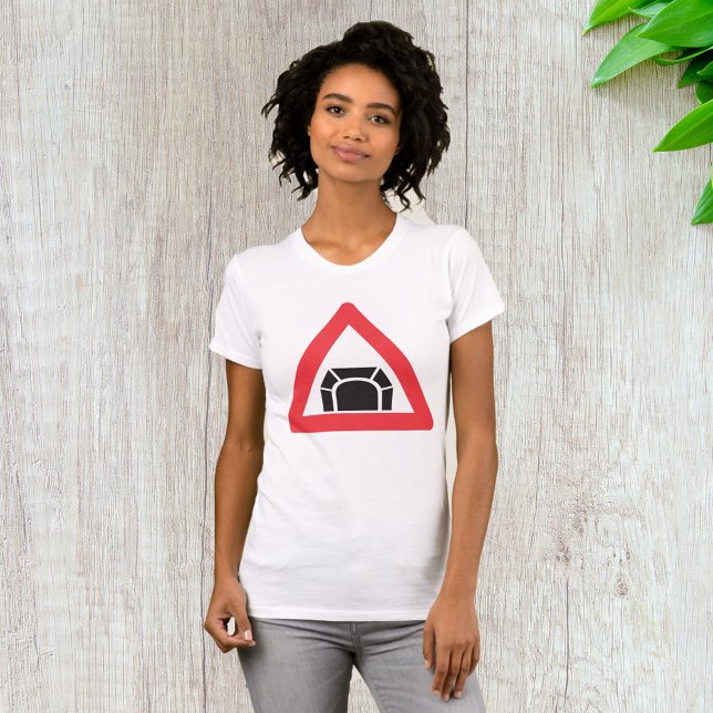 Camiseta Sinal de Trânsito de Alerta de Túnel Símbolo (Criador carregado)