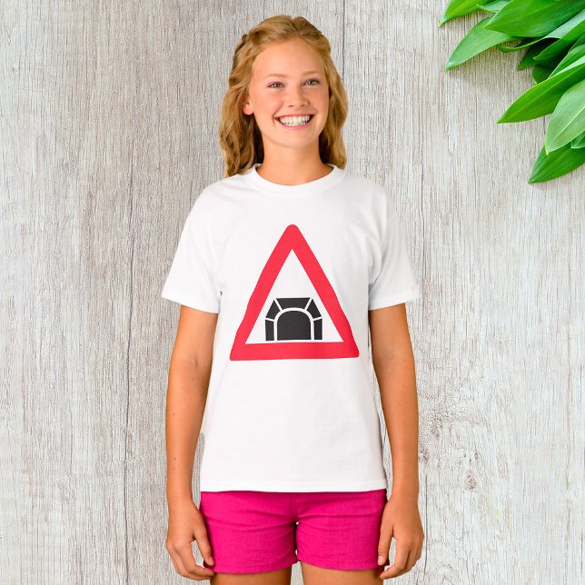 Camiseta Sinal de Trânsito de Alerta de Túnel Símbolo de Tr (Criador carregado)