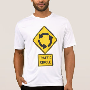 Camiseta Sinal de Trânsito em Rotatória Amarelo Diamante