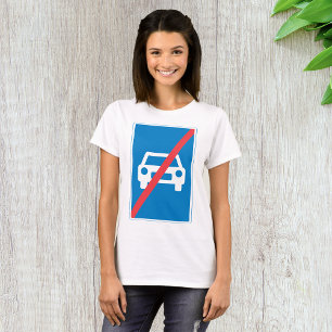 Camiseta Sinal de Trânsito Fim de Autoestrada