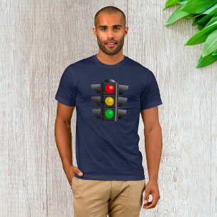 Camiseta Sinal de Trânsito Luz Vermelha Amarela Verde