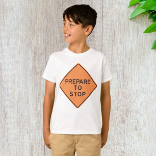Camiseta Sinal de Trânsito Prepare para Parar