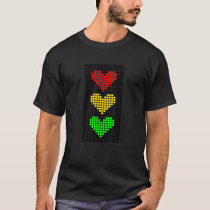 Camiseta Sinal de Trânsito Semáforo Pare Atenção Siga