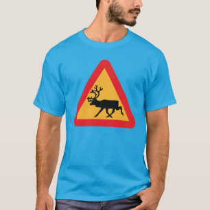 Camiseta Sinal de trânsito sueco de Reindeer