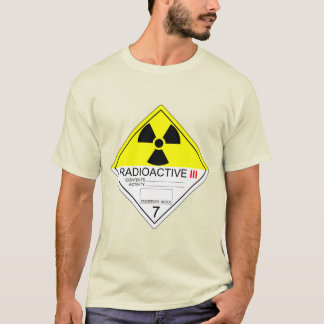 Camiseta Sinal de transporte de materiais radioativos Categ