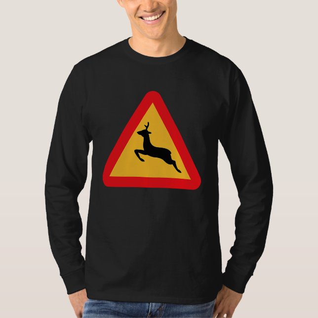 Camiseta Sinal de Travessia de Cervos (Frente)