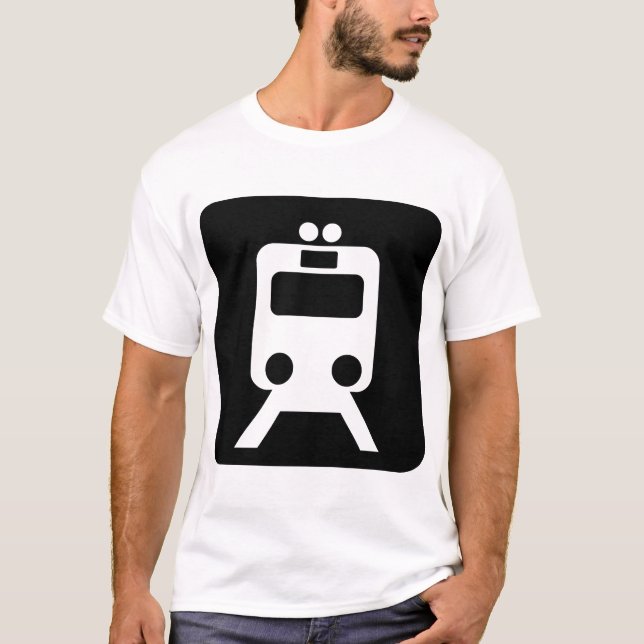 Camiseta Sinal de Trem - Preto (Frente)