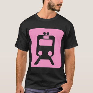 Camiseta Sinal de Trem - Rosa