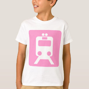 Camiseta Sinal de Trem - Rosa