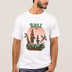Camiseta Sinal de Turismo e Viagem da Ilha de Bali