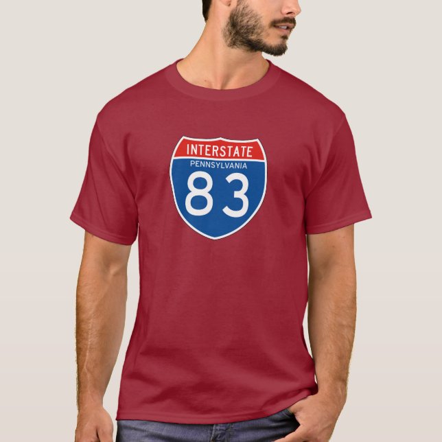 Camiseta Sinal de um estado a outro 83 - Pensilvânia (Frente)