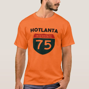 Camiseta Sinal de um estado a outro de Hotlanta Atlanta