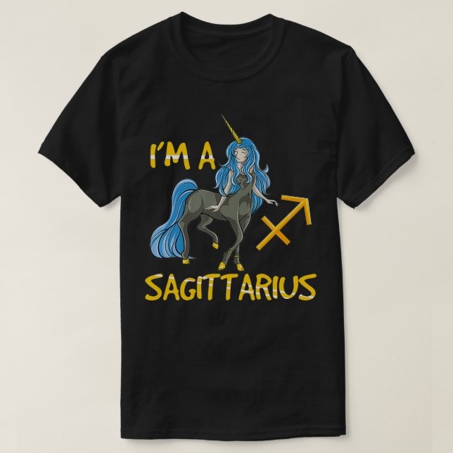 Camiseta Sinal de Zodíaco Eu sou Sagitário (Frente do Design)
