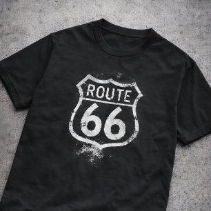 Camiseta Sinal Distrital da Rota 66 Vintage Americana Viage