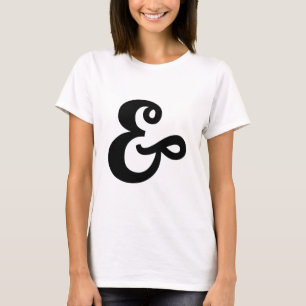 Camiseta &, sinal do ampersand