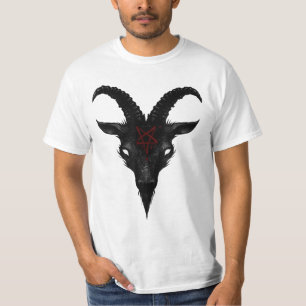 Camiseta Sinal do Baphomet Goat de Mendes Satã Dark Gótico