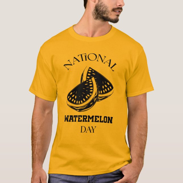 Camiseta Sinal do Dia Nacional da Melancia (Frente)