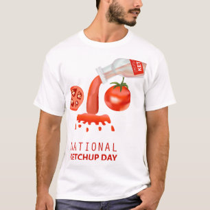 Camiseta Sinal do Dia Nacional do Ketchup