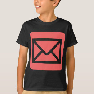 Camiseta Sinal do envelope - rosa tropical