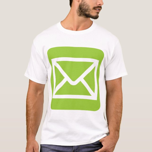 Camiseta Sinal do Envelope - Verde Marciano (Frente)