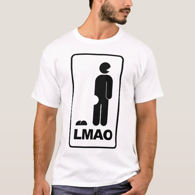 Camiseta Sinal do ícone de LMAO ROFL LOL (Frente)