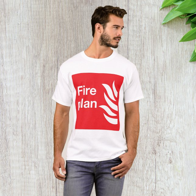 Camiseta Sinal do Plano de Fogo Mens T-Shirt (Criador carregado)
