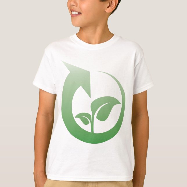 Camiseta Sinal do reciclagem (Frente)