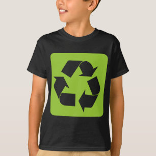 Camiseta Sinal do reciclagem - verde de Marciano