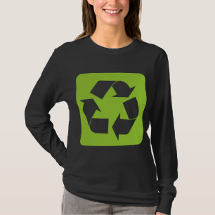Camiseta Sinal do reciclagem - verde de Marciano