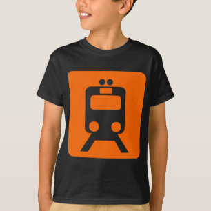 Camiseta Sinal do trem - laranja