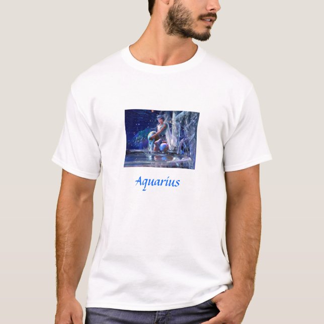 Camiseta Sinal do zodíaco - Aquário (Frente)