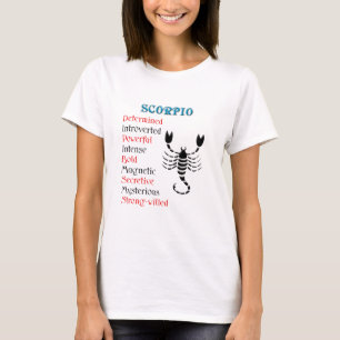 Camiseta Sinal do zodíaco do horóscopo da Escorpião
