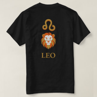 Camiseta Sinal do Zodíaco Leão Dourado Minimalista Regal