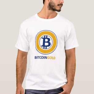 Camiseta Sinal Dourado legal da moeda de Bitcoin
