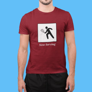 Camiseta Sinal E Texto De Rua De Pedestres Do Jogador Racqu